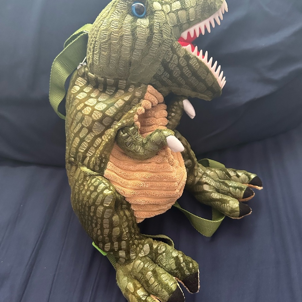 Green Dinosaur Reptile Backpack for Kids